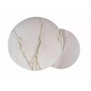 Комплект SIGNAL KORA D (2 стола журнальных) белый/черный мат